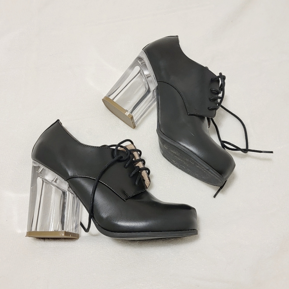 Jeffrey Campbell Bravery Heel Clear Block